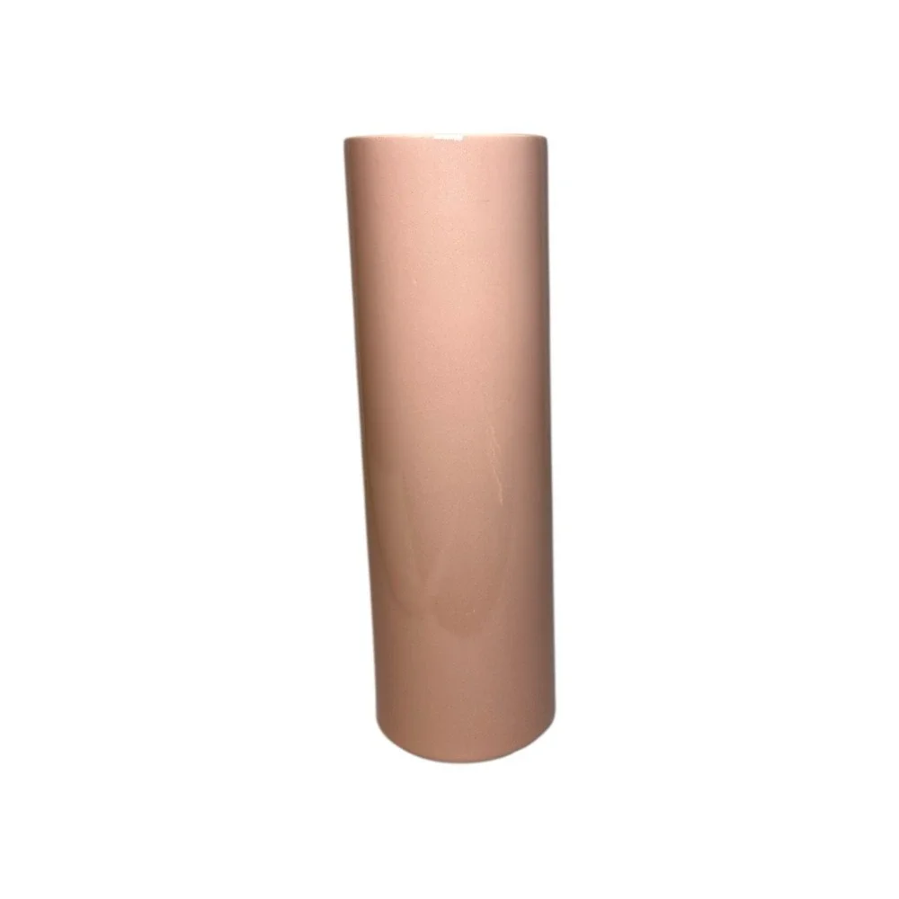 MCM Cookson Pottery CP USA 18 Blush Pink Glossy Vase 12